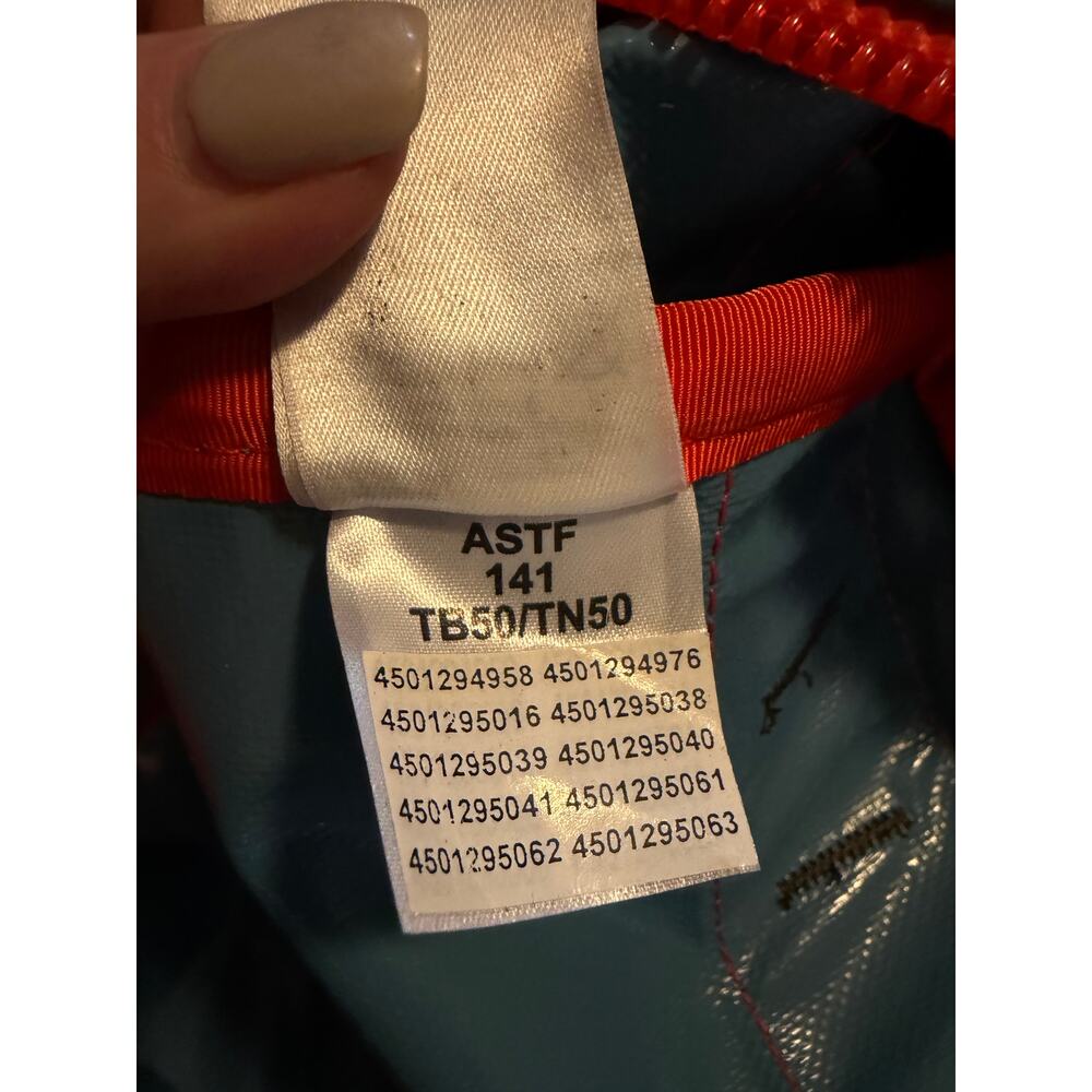 The North Face Base Camp Duffle Bag Large Blue Orange - Picture 11 of 14